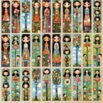 ⁦Book mark: cute floral girl⁩ - الصورة ⁦2⁩